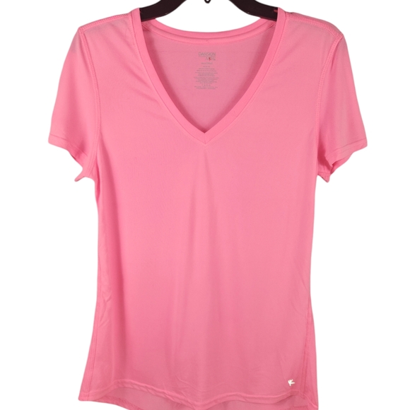DanskinNow, Women's pink tee, 100% polyester, Size M - Picture 3 of 5